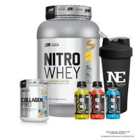 COMBO UNIVERSE NUTRITION - NITRO WHEY 1 KG. VAINILLA Y COLLAGEN PRO 500GR. FRUIT PUNCH Y SHAKER