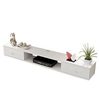 Mesa de TV Cambara 50 pulgadas Movenda Blanco Jalador Circular