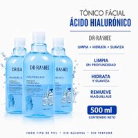 PACK 3 TÓNICO FÁCIAL  ÁCIDO HIALURÓNICO 500ML DR RASHEL