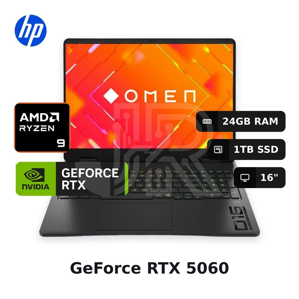 Laptop Hp Omen 16-ap0008la Ryzen 9-8940hx 24gb 1tb Ssd Rtx 5060 16" (c2da1la#abm)