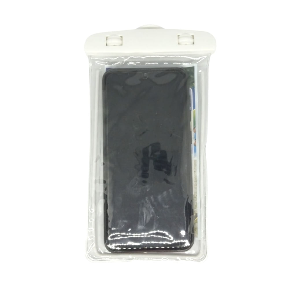 Funda Bolsa Protectora De Agua Para Celular Blanco