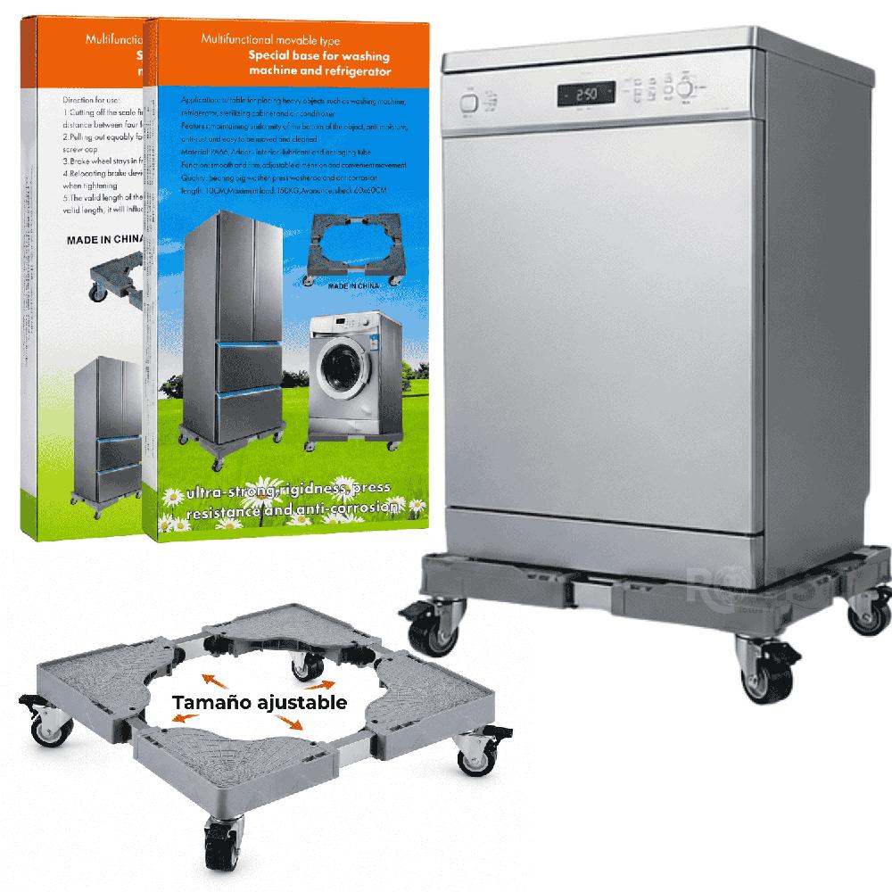 Base Móvil Premium Con Ruedas Para Lavadora Refrigerador Y Electrodomésticos Ajustable