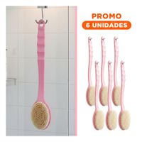 Pack6 Utensilio Spa Rosado 36cm Un Cabezal para Relajacion Total