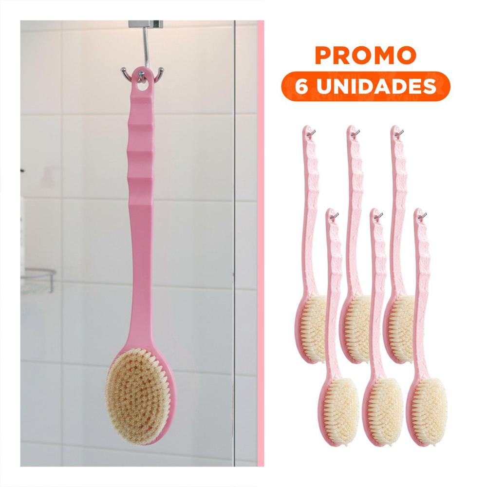 Pack6 Utensilio Spa Rosado 36cm Un Cabezal para Relajacion Total