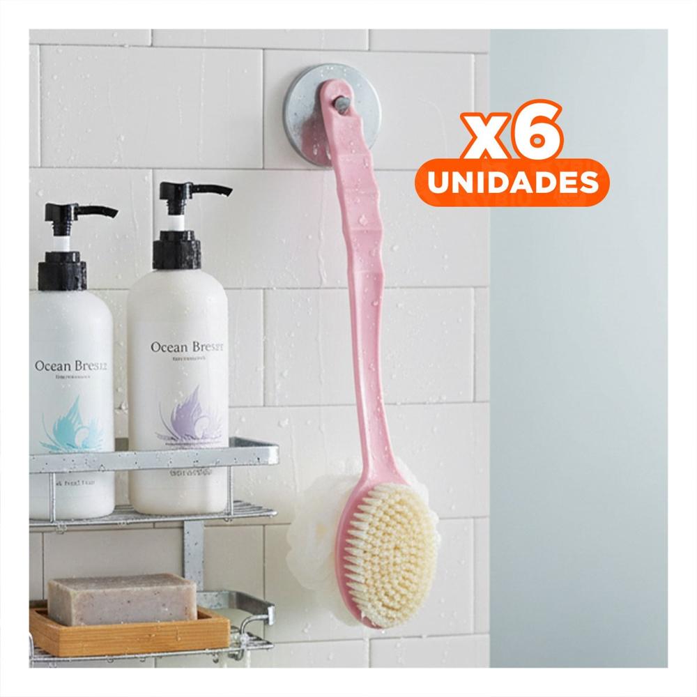 Pack6 Utensilio Spa Rosado 36cm Doble Cabezales para Relajacion Total Y Papel Regalo