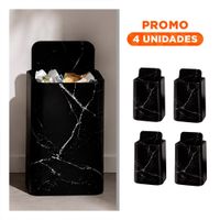 Pack4 Contenedor para Cocina y Hogar Desmontable de Residuos Negro YRegalo Sticker