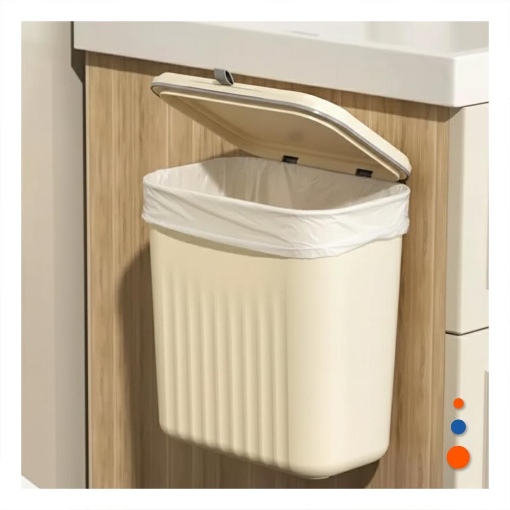 Cubo Beige Duradero y Practico para Cocina Y Regalo Sticker