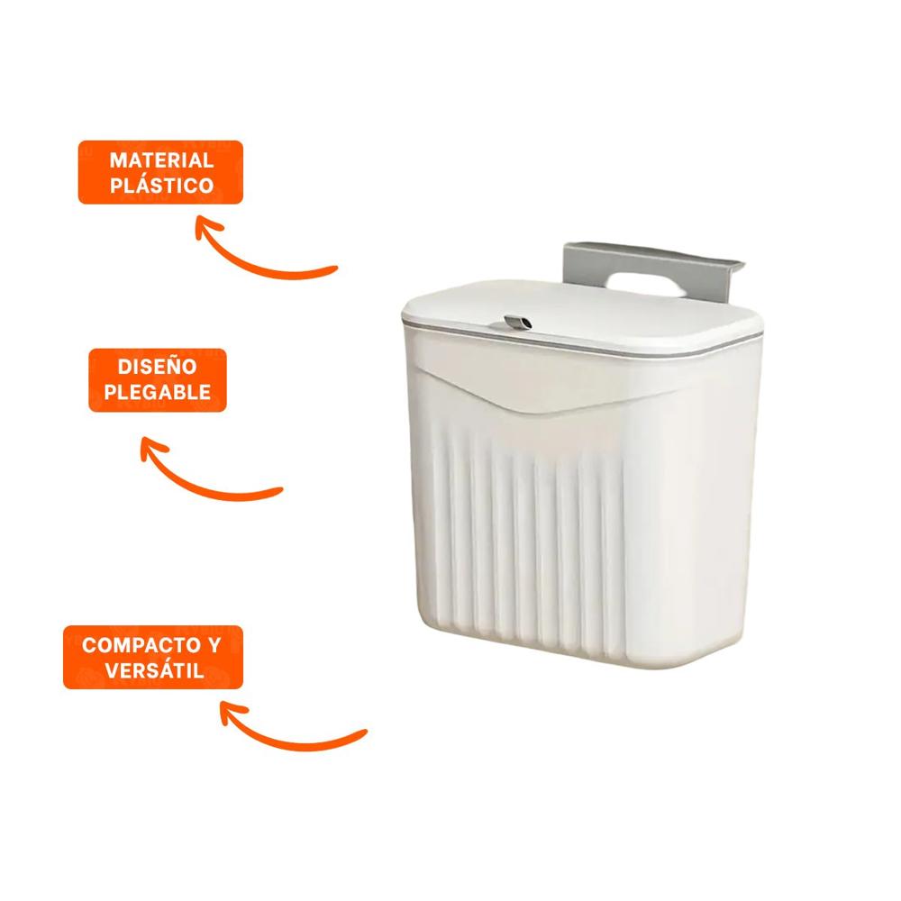 Deposito Colgante Blanco de Basura Moderno y Practico para Hogar Y Ligas Regalo