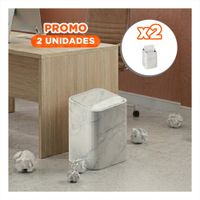 Pack2 Contenedor para Residuos en Hogar y Cocina Color Blanco YPapel Regalo