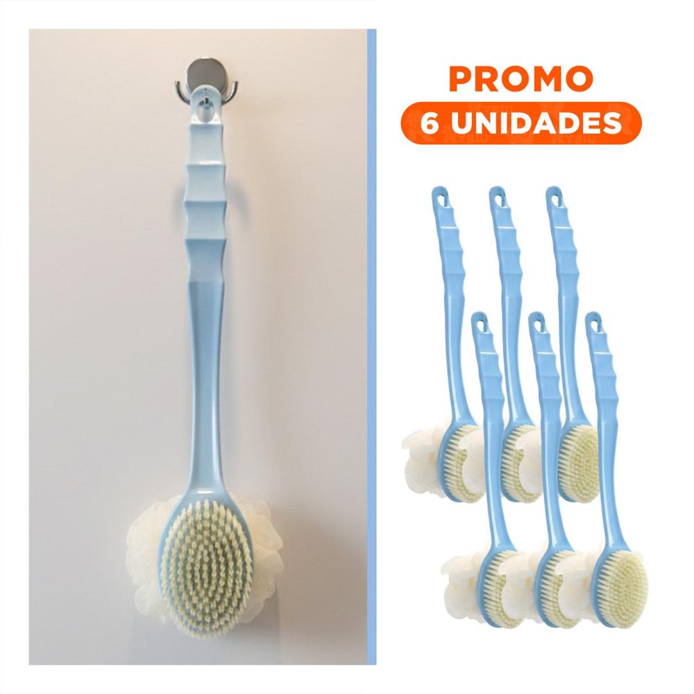 Pack6 Utensilio Spa Azul 36cm Doble Cabezales para Relajacion Total