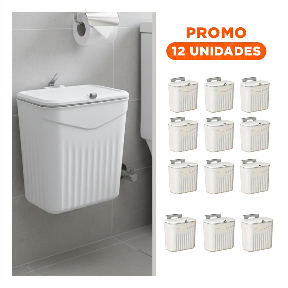 Pack12 Recipiente Organizador Blanco Colgante Durable y Decorativo para Cocina Y Regalo Sticker