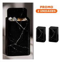 Pack2 Recolector de Uso Domestico para Cocina Color Negro Marmoleado