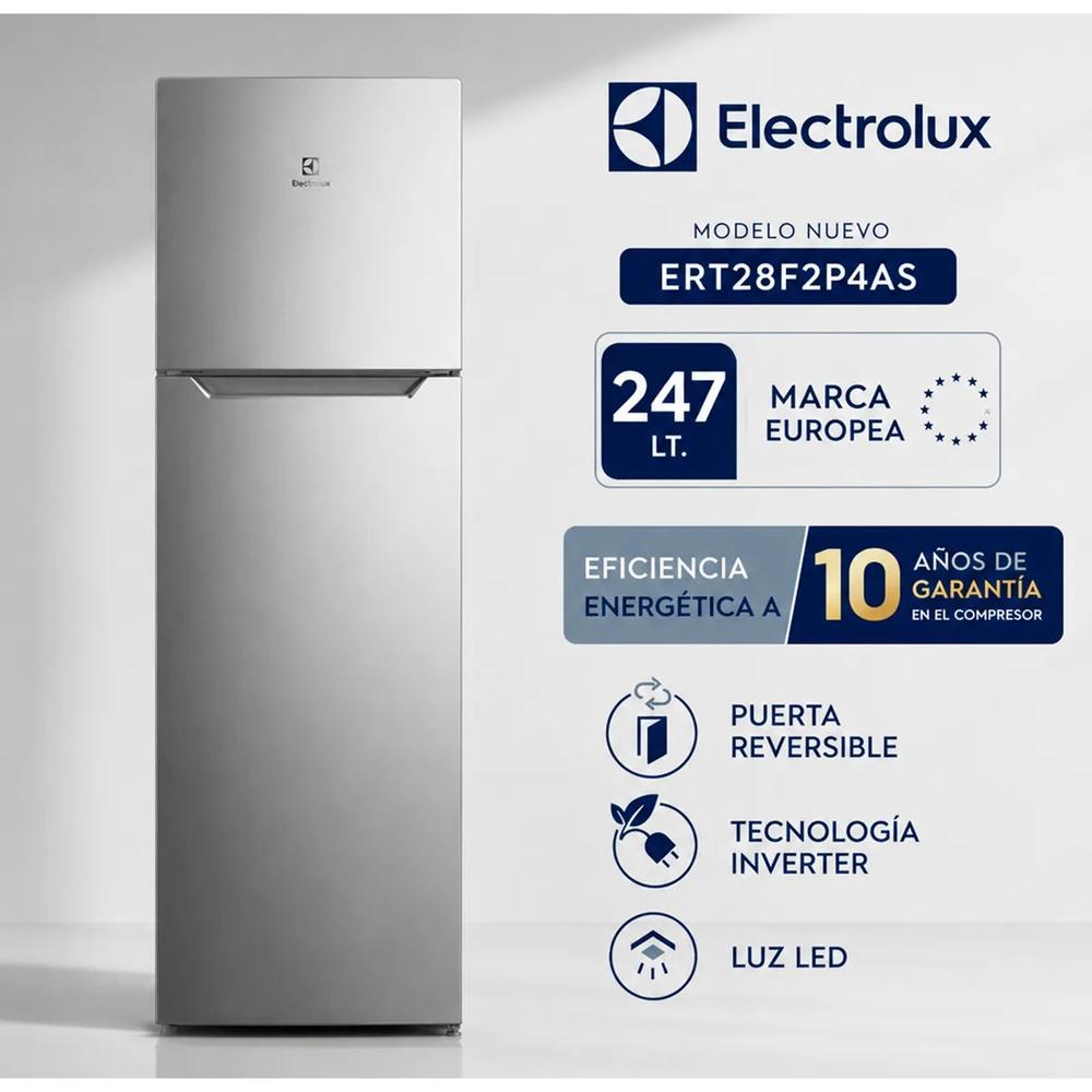 Refrigeradora 251Lt Silver Electrolux - ERT28F2P4AS