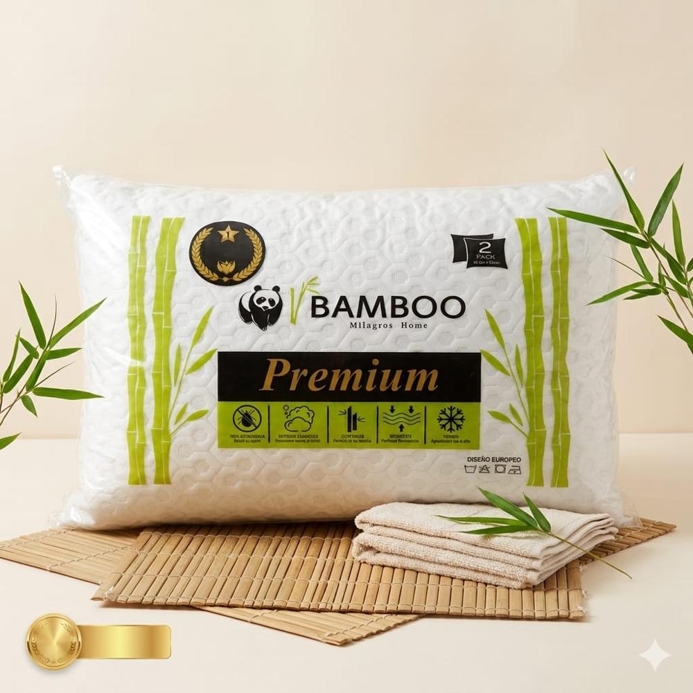 PACK DE ALMOHADAS GEMELAS PREMIUM 2 PLAZAS 45X65 CM