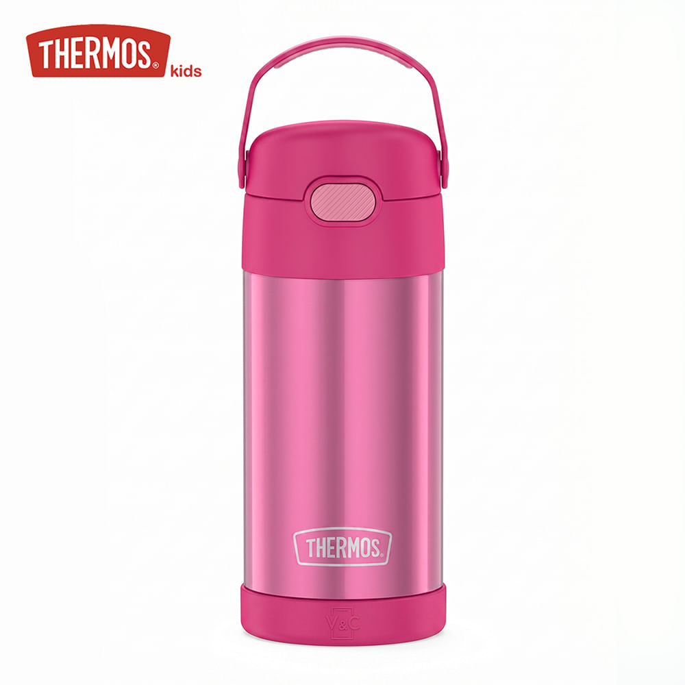 Tomatodo Térmico Thermos Funtainer para Niños 355 ml Rosado