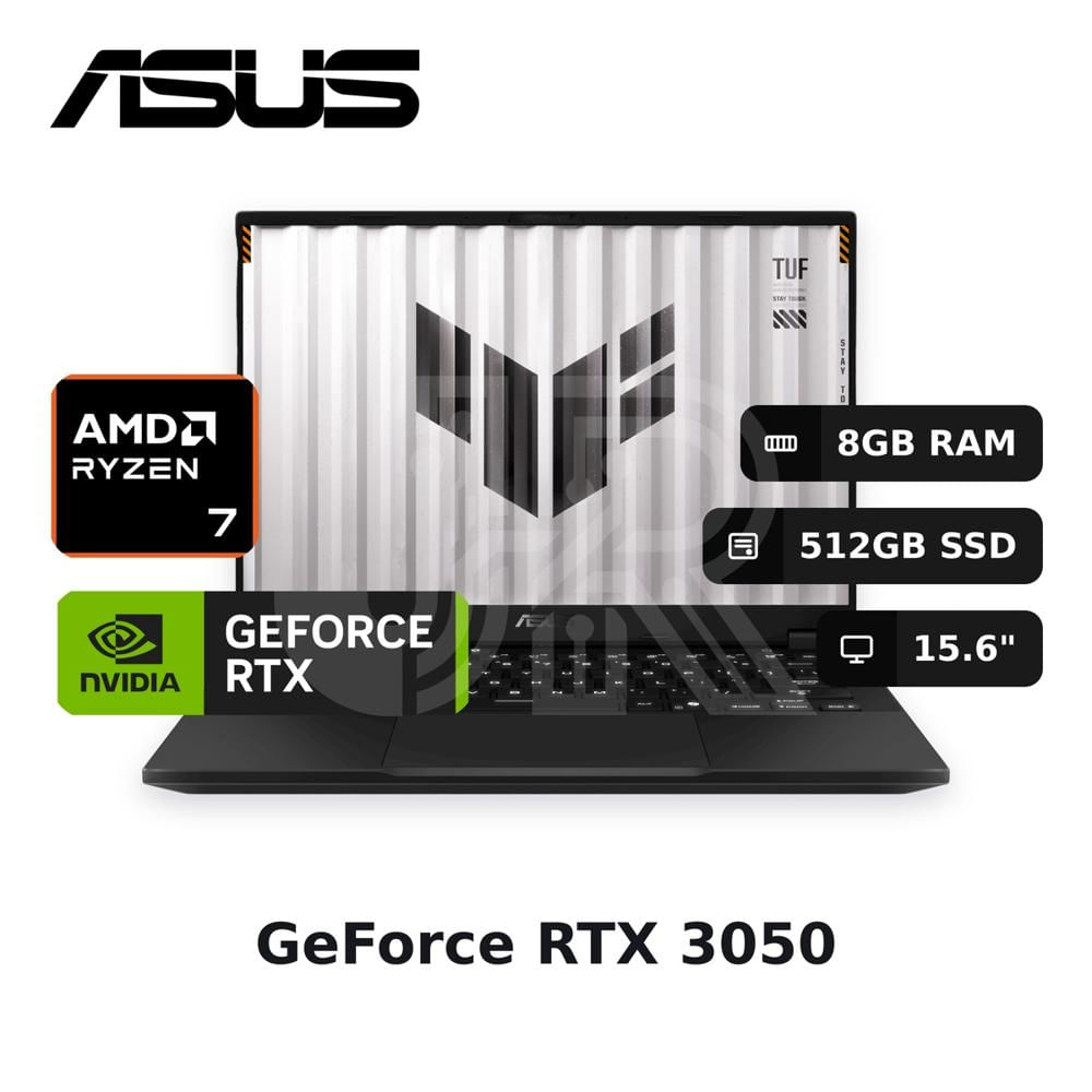 Laptop Asus Tuf Gaming A15 Fa506ncg-hn360w Ryzen 7-8845hs 8gb 512gb Ssd Rtx 3050 15.6""