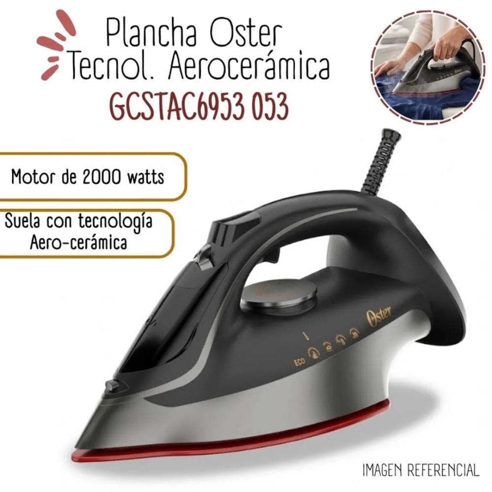 Plancha a Vapor Oster GCSTAC6901 053 Cerámica 2200 W Negra