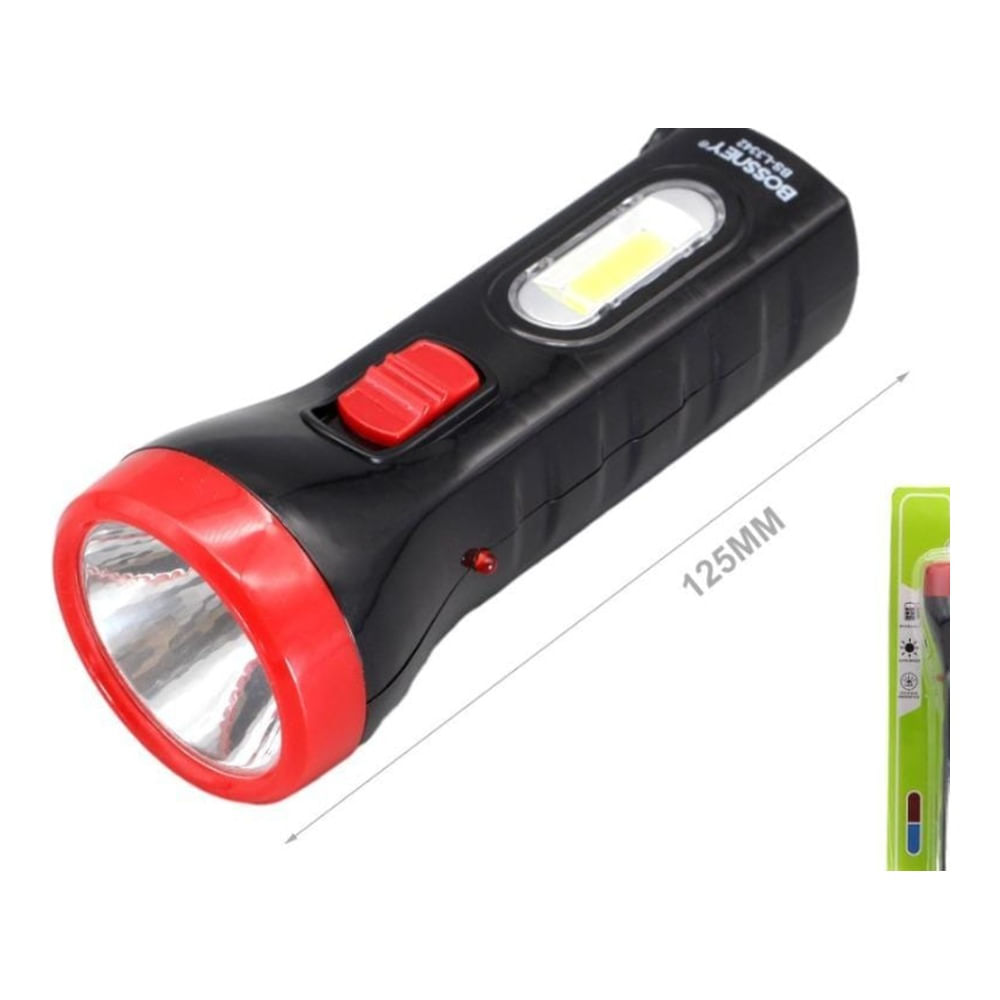 BOSSNEY Linterna LED 800mAh Negro/Blanco BS-L3342