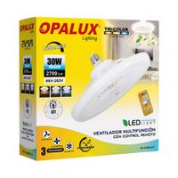 Foco Ventilador de Techo Opalux 30W 2700LM OP-LF30W-CCT