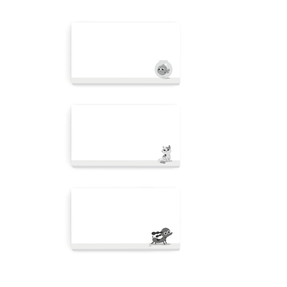 Set de notas Ingenial Pets x 3 unds.