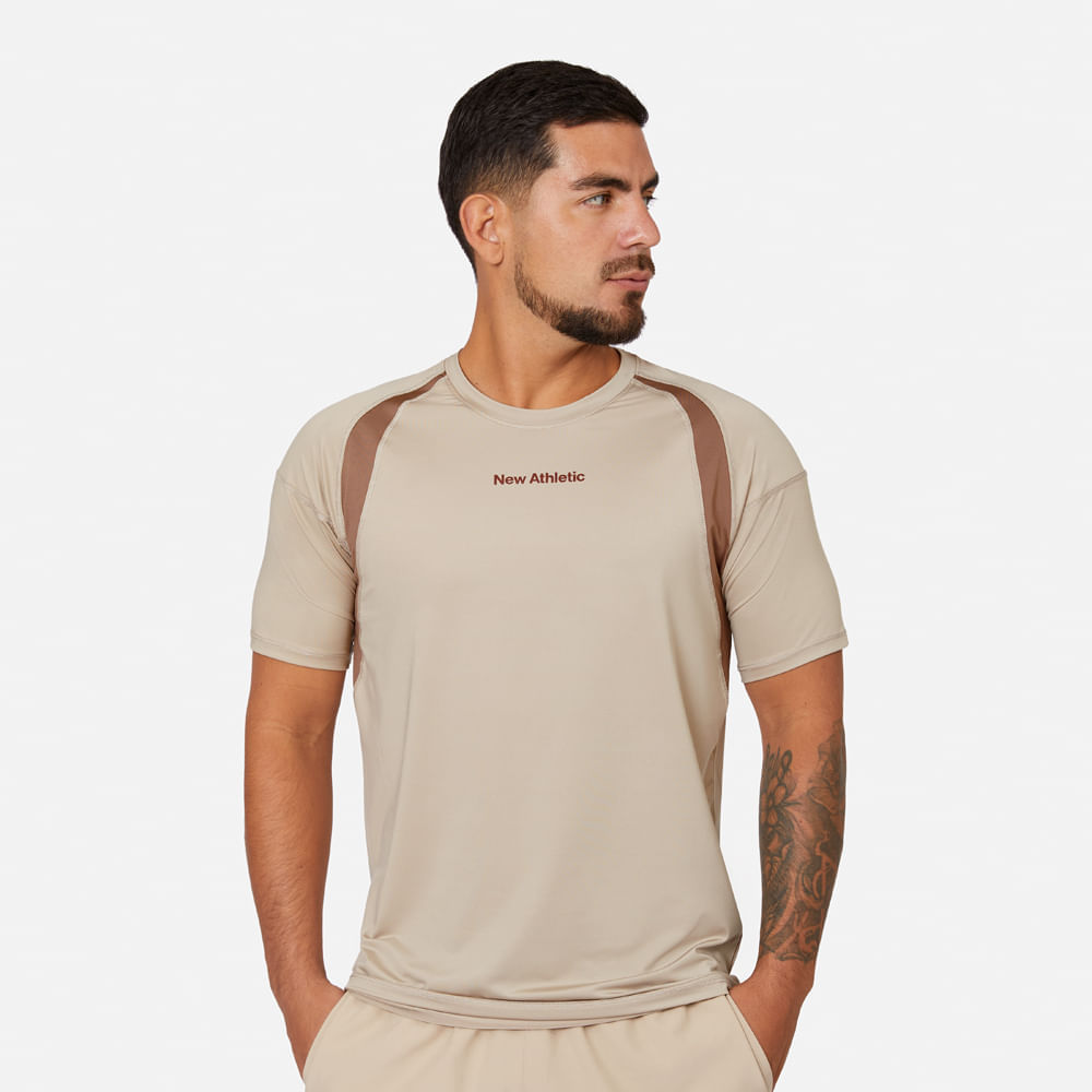 Ropa Deportiva New Athletic Polo MC Ronaldo 199-2121 para Hombre 0L Beige