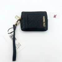 Billetera monedero  de mujer Steve Madden elegante y duradera negro