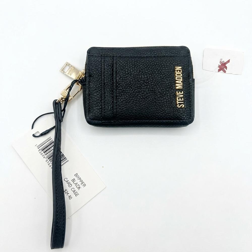 Billetera monedero de mujer Steve Madden elegante y duradera negro Billetera de mujer Steve Madden elegante y duradera negro
