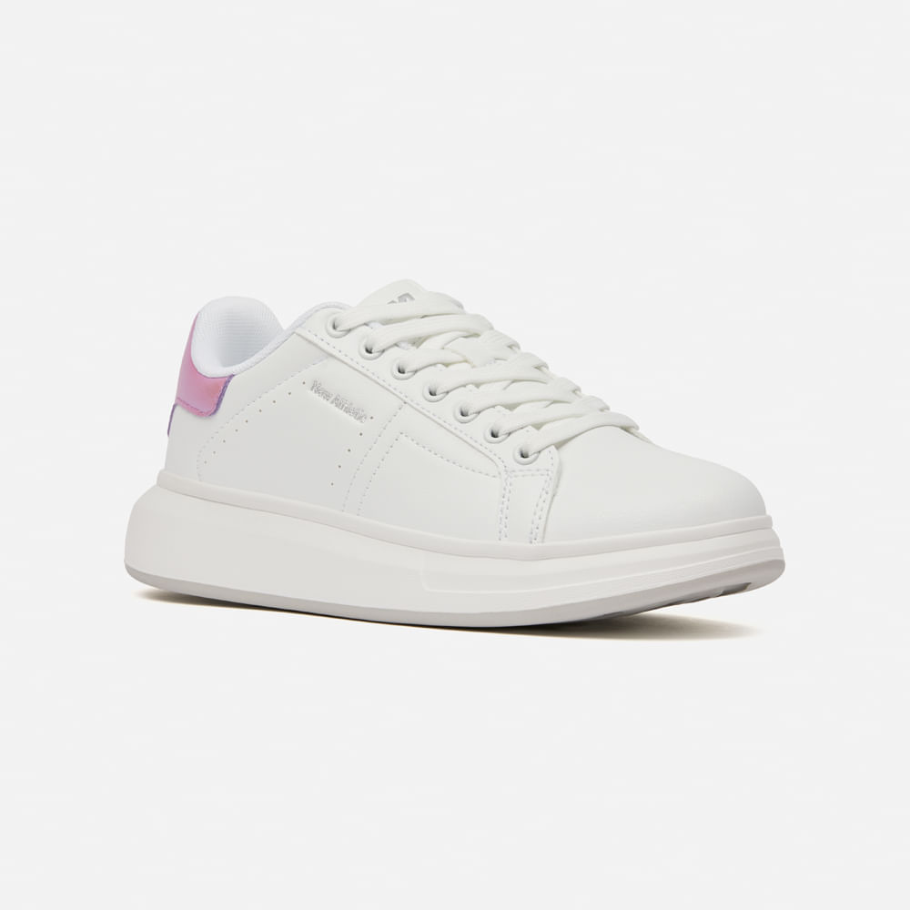 Zapatilla New Athletic Lifestyle Flaat 282-0186 para Mujer 40 Blanco