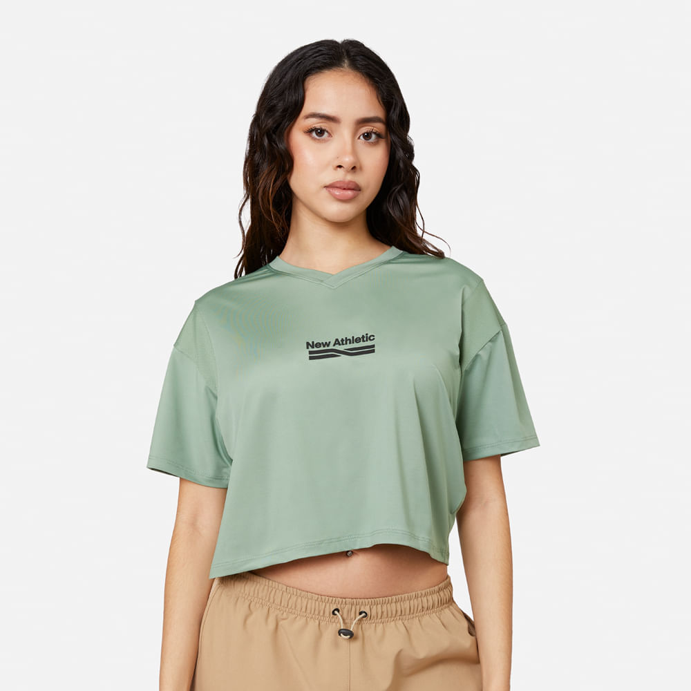 Ropa Deportiva New Athletic Polo MC Amelia 195-1010 para Mujer 0M Verde