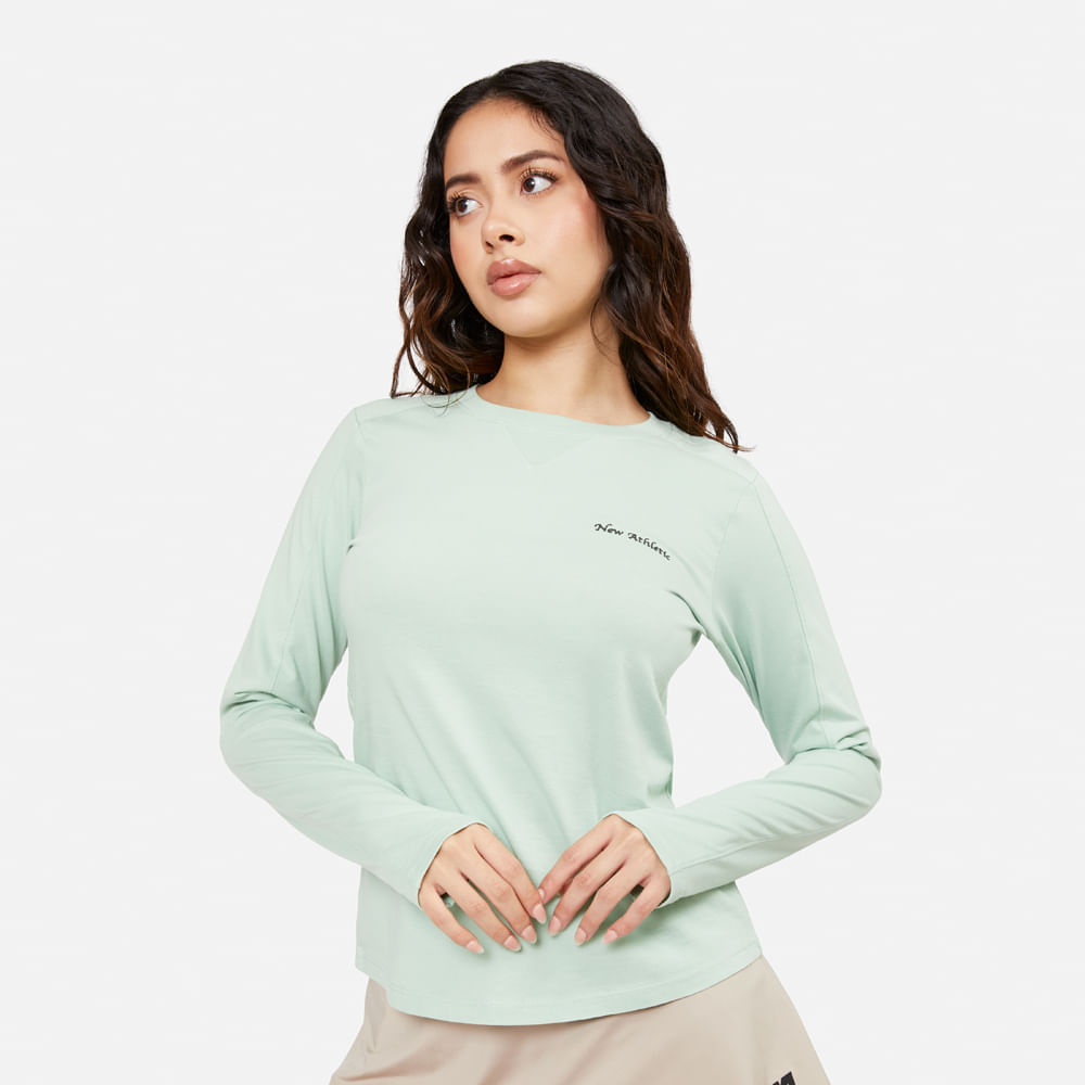 Ropa Urbana New Athletic Polo ML Loreta 007-5959 para Mujer 0L Celeste
