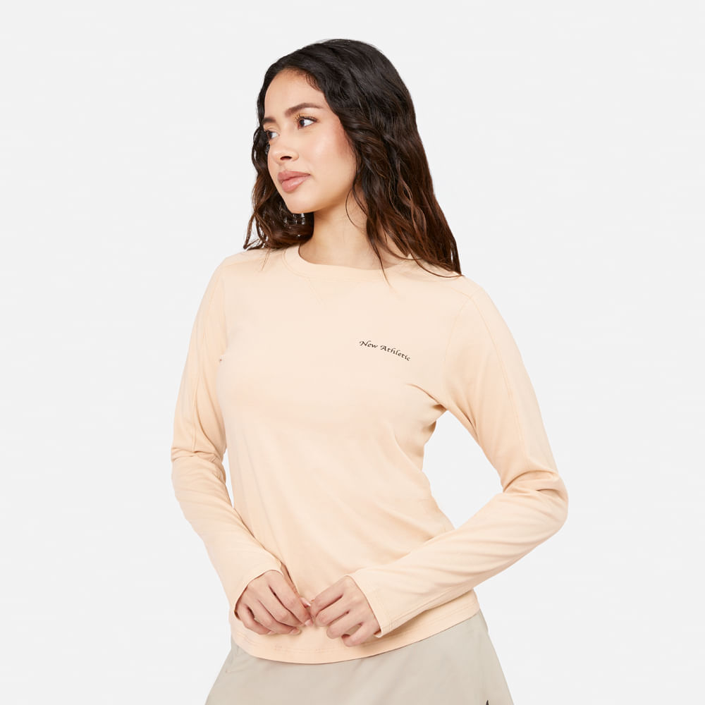 Ropa Urbana New Athletic Polo ML Loreta 007-2121 para Mujer 0L Beige