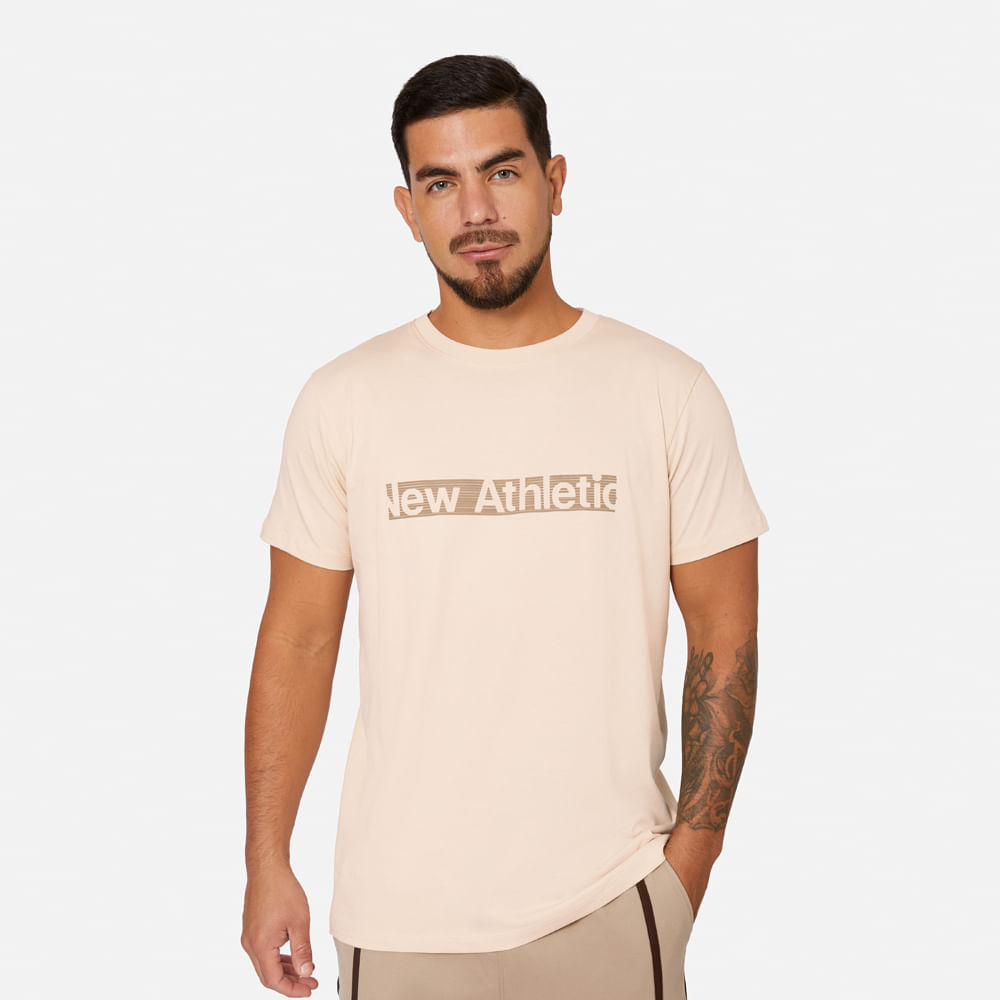 Ropa Urbana New Athletic Polo MC Domo 149-2121 para Hombre 0M Beige