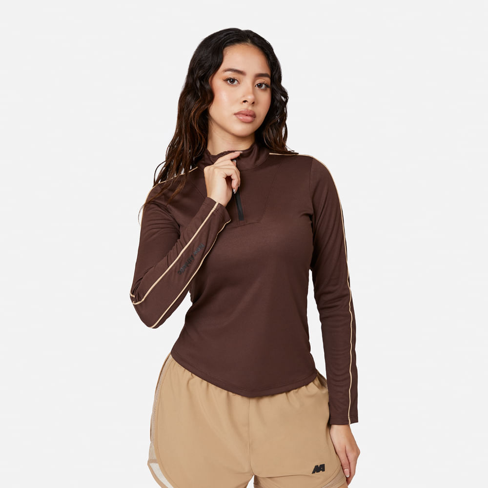 Ropa Urbana New Athletic Polo ML Diana 008-1818 para Mujer 0M Marrón