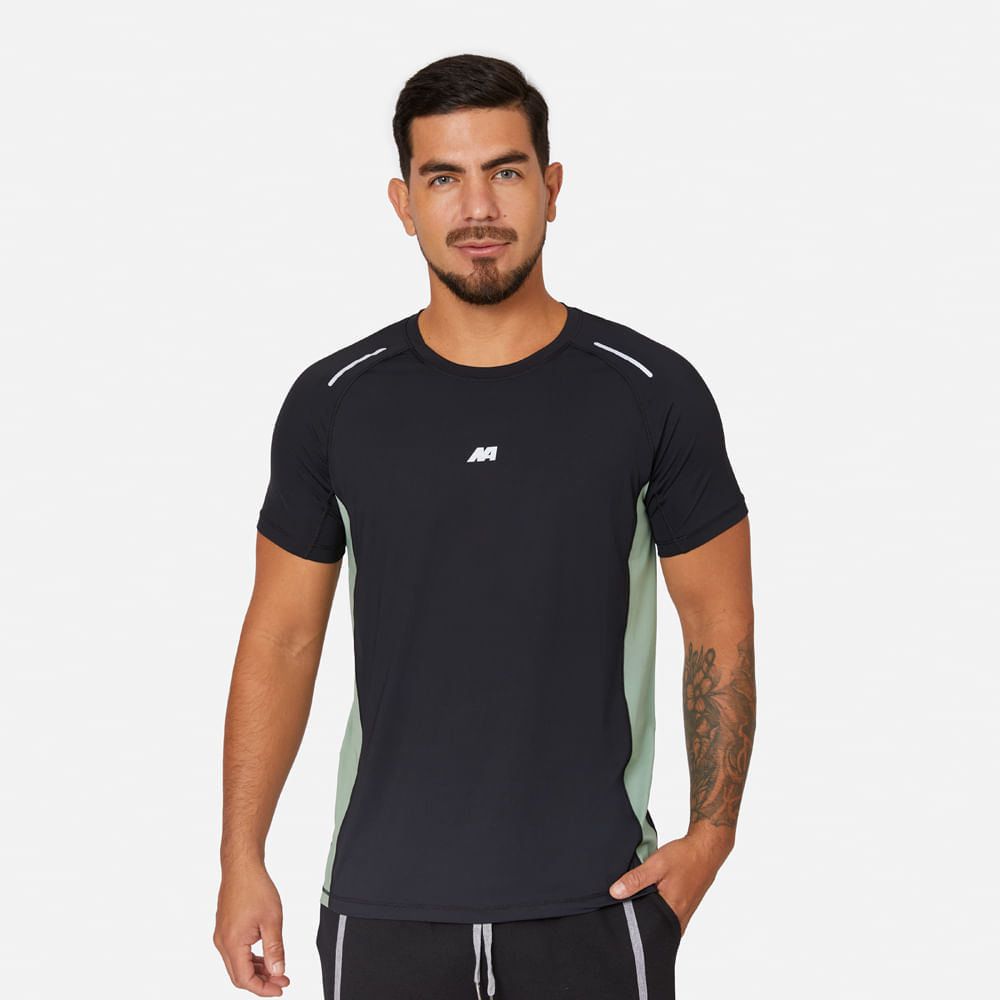 Ropa Deportiva New Athletic Polo MC Amareto 197-0202 para Hombre 0M Negro