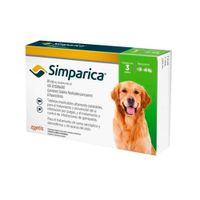 Antipulgas SIMPARICA Perros 20 a 40 Kg 3 Tabletas Masticables