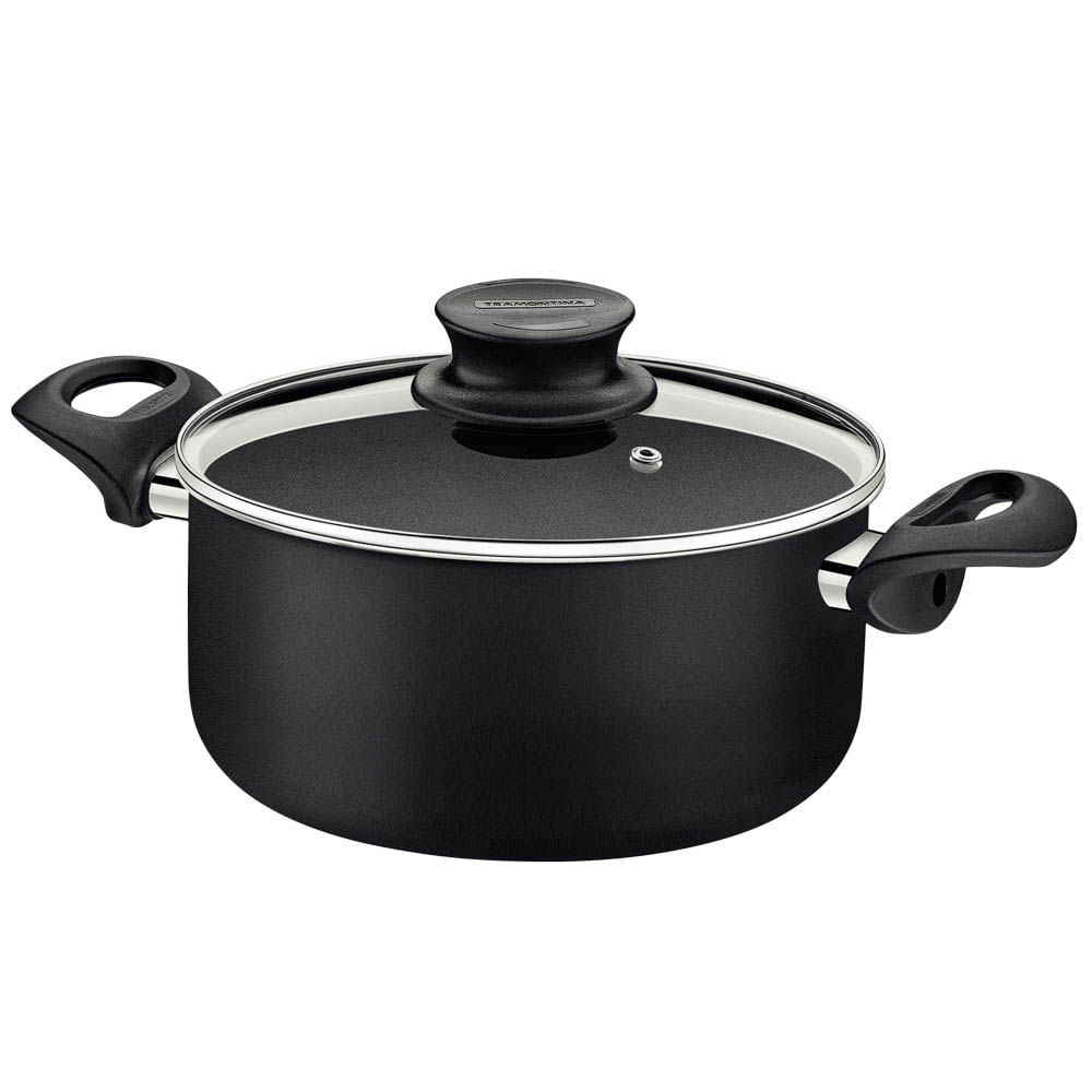 Olla TRAMONTINA 24cm Paris Negro
