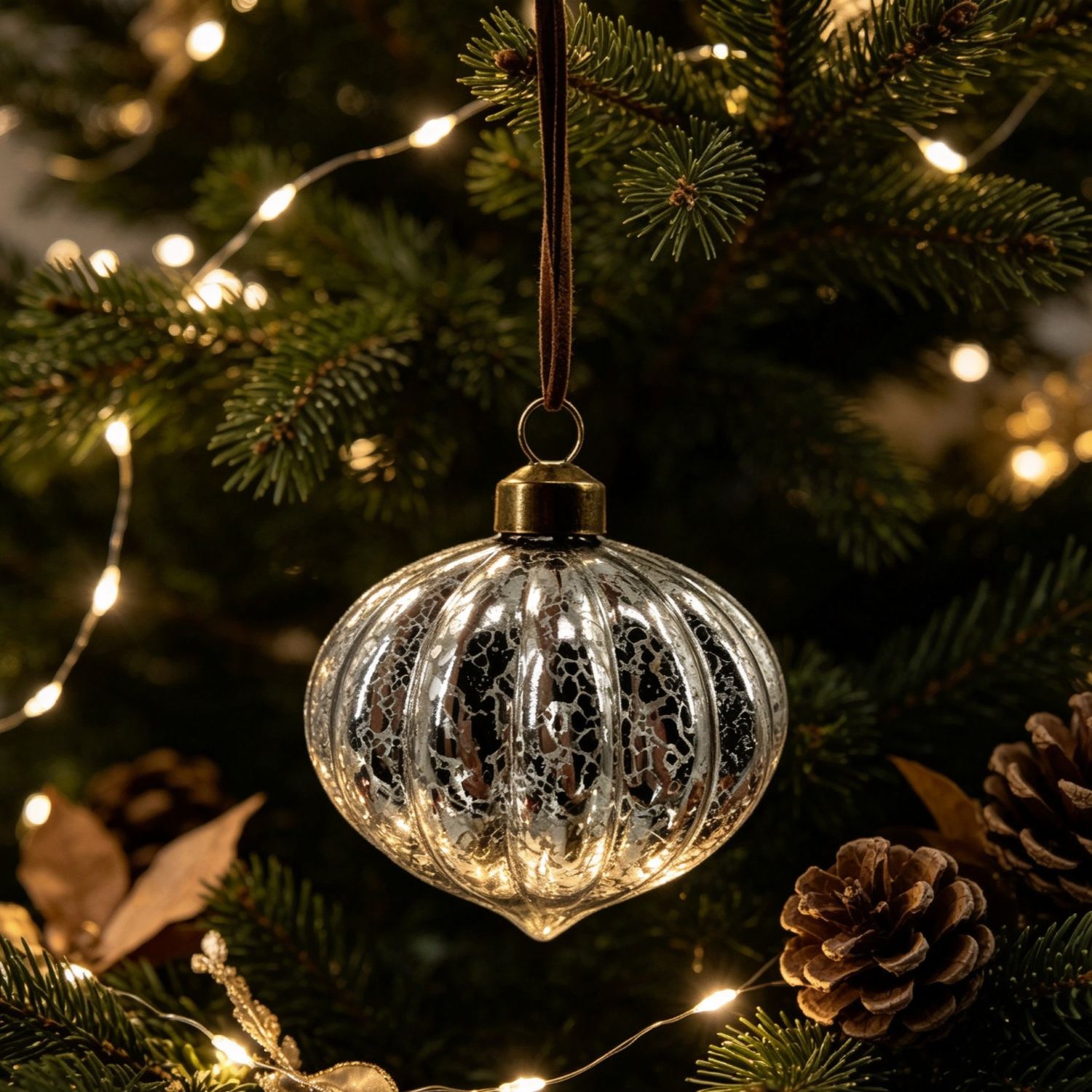 Adorno Árbol Cebolla Champagne 8 Cm