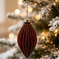 Adorno Árbol Gota Burgundy 11.5 Cm