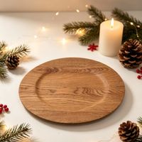 Plato De Sitio Madera 33 Cm
