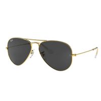 Lentes De Sol Aviador Clásico RB3025 Oro Pulido Luna Negra 58