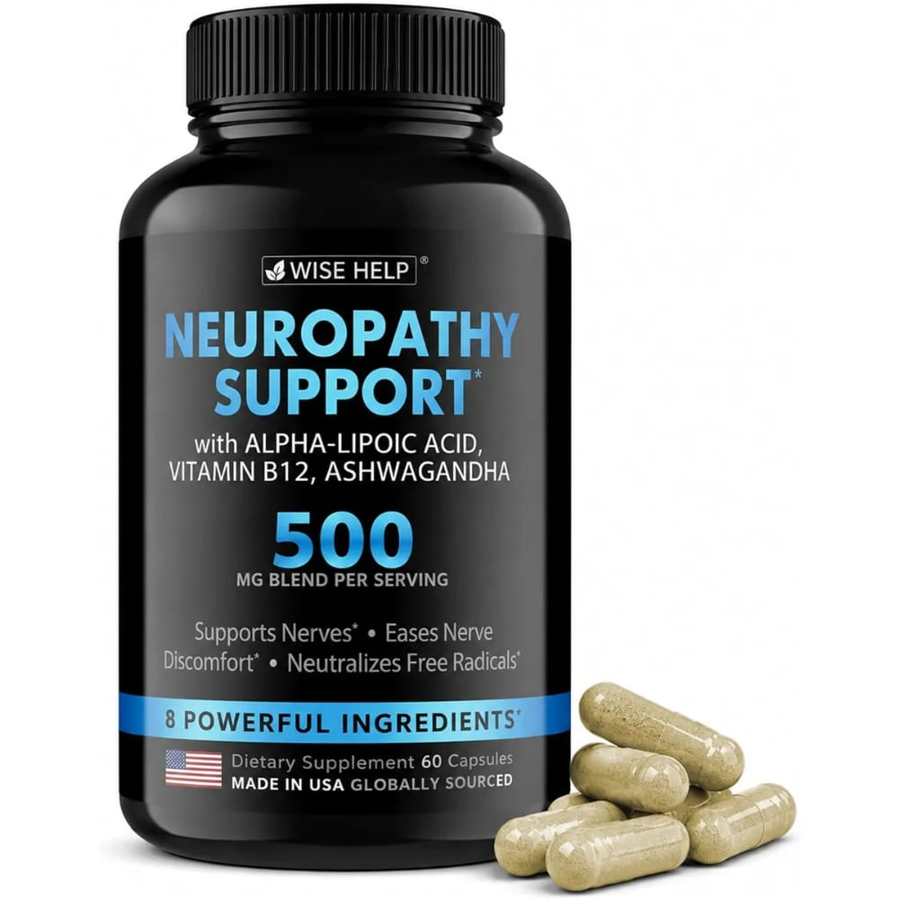 Neuropathy Support - Wise Help Suplemento natural de apoyo para la neuropatia