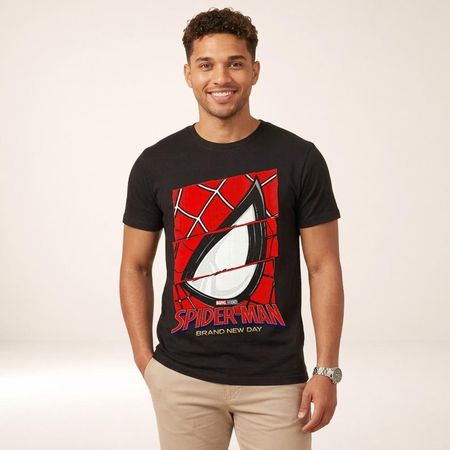 Polo Inspirado Spider-Man Brand New Day Diseño Único Color Negro Talla S