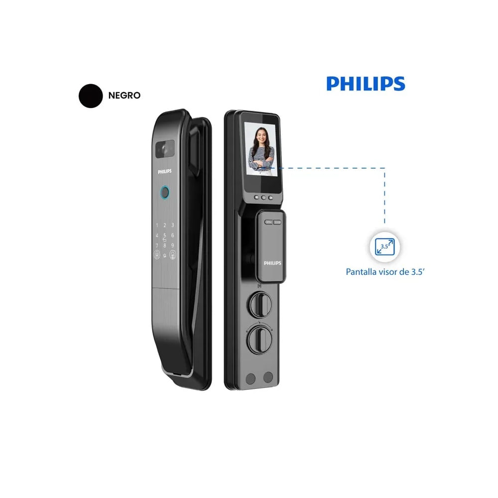 CERRADURA DIGITAL PHILIPS 303 VP-5HWS - NEGRO Negro