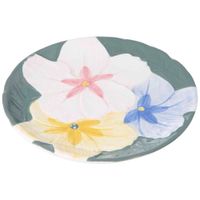 Plato DECO HOME Flores Acuarela