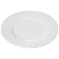 Plato Entrada DECO HOME Cerámica Blanco Acuarela