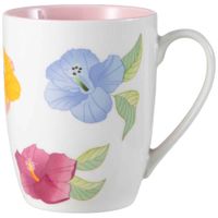 Taza DECO HOME Flores Acuarela