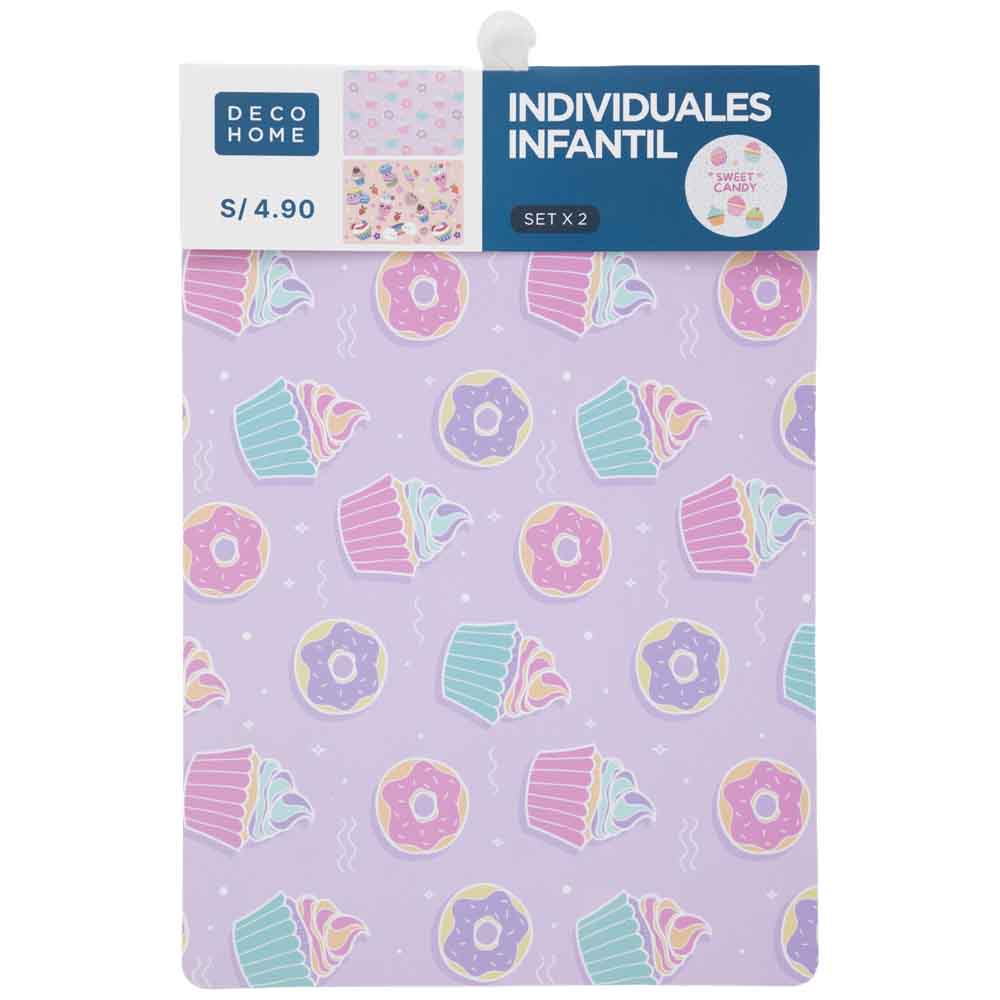 Set de Individuales DECO HOME Sweet Candy x2un