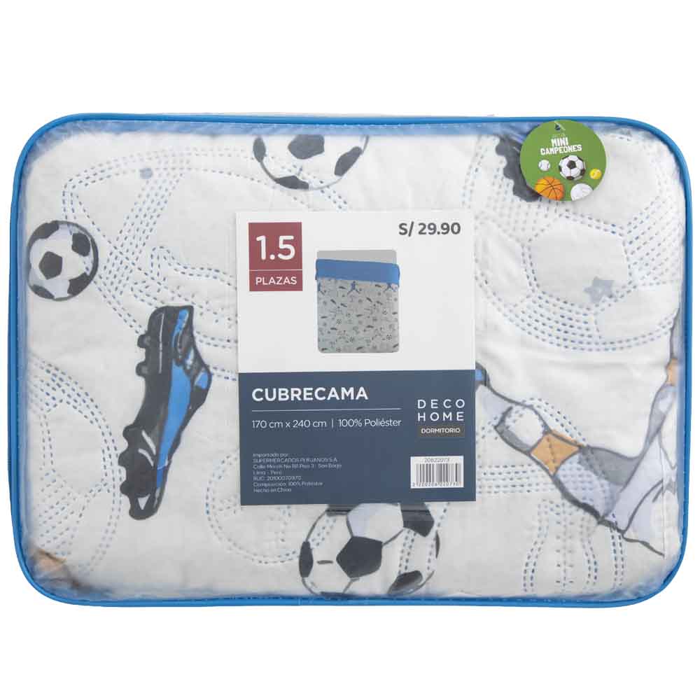 Cubrecama DECO HOME Campeones 1.5 Plazas