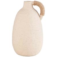 Jarrón DECO HOME Florero Beige Arena