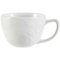 Taza DECO HOME Cerámica Blanca Acuarela